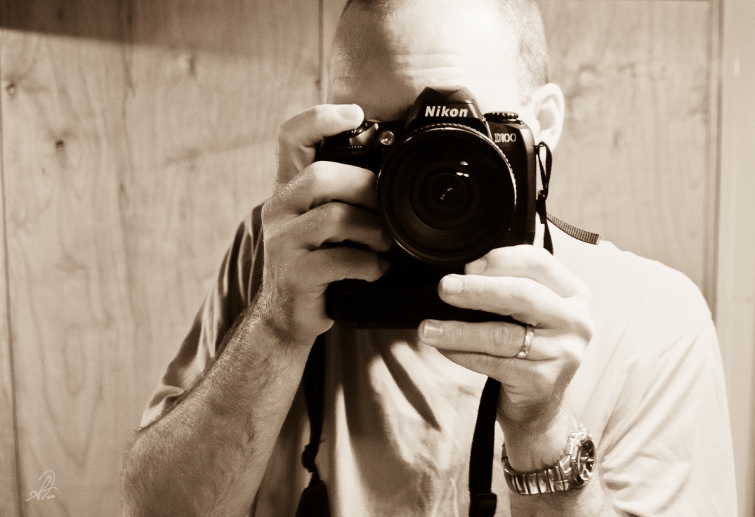 Self Portrait of My First Nikon D100 DSLR Camera