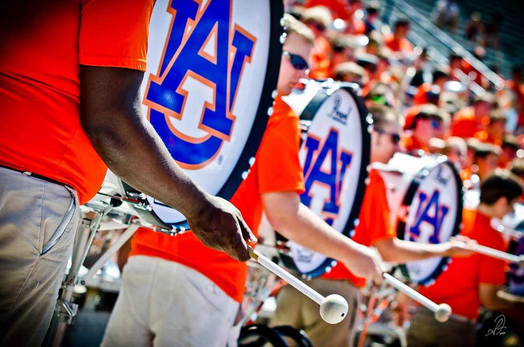 Auburn Tigers Aday Game 2012 Marching Band Drums