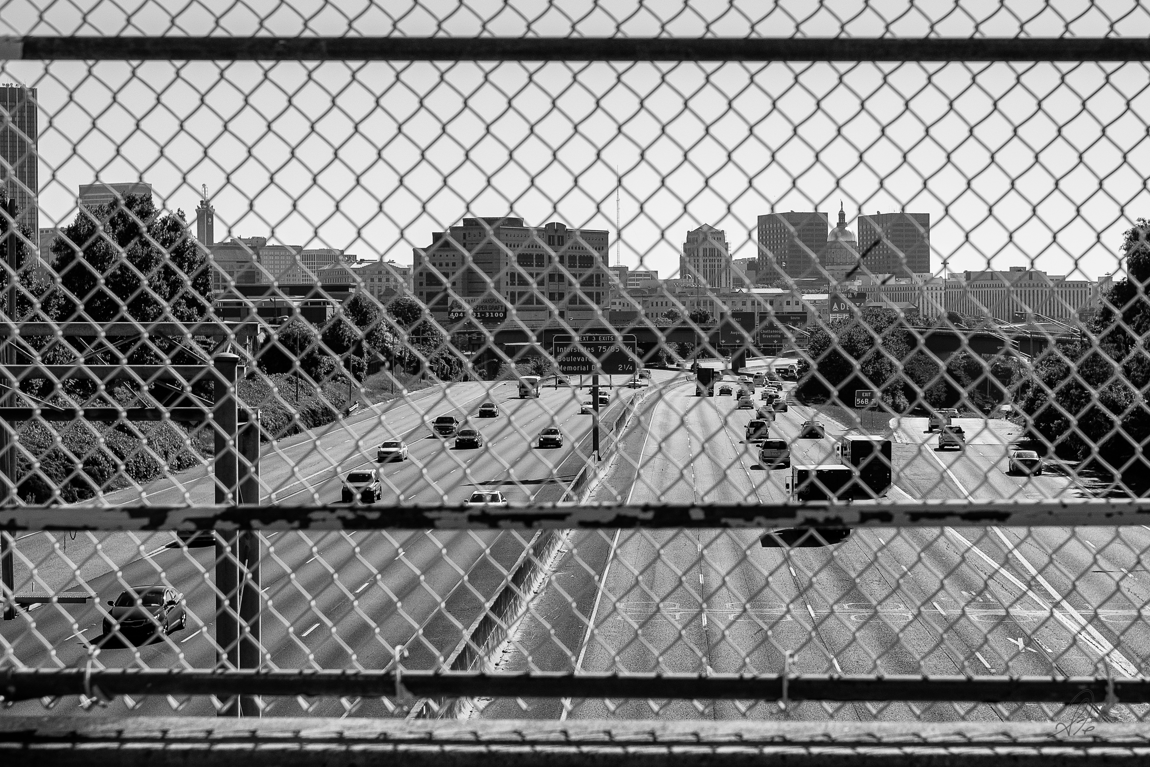 Overlooking an Atlanta Freeway
