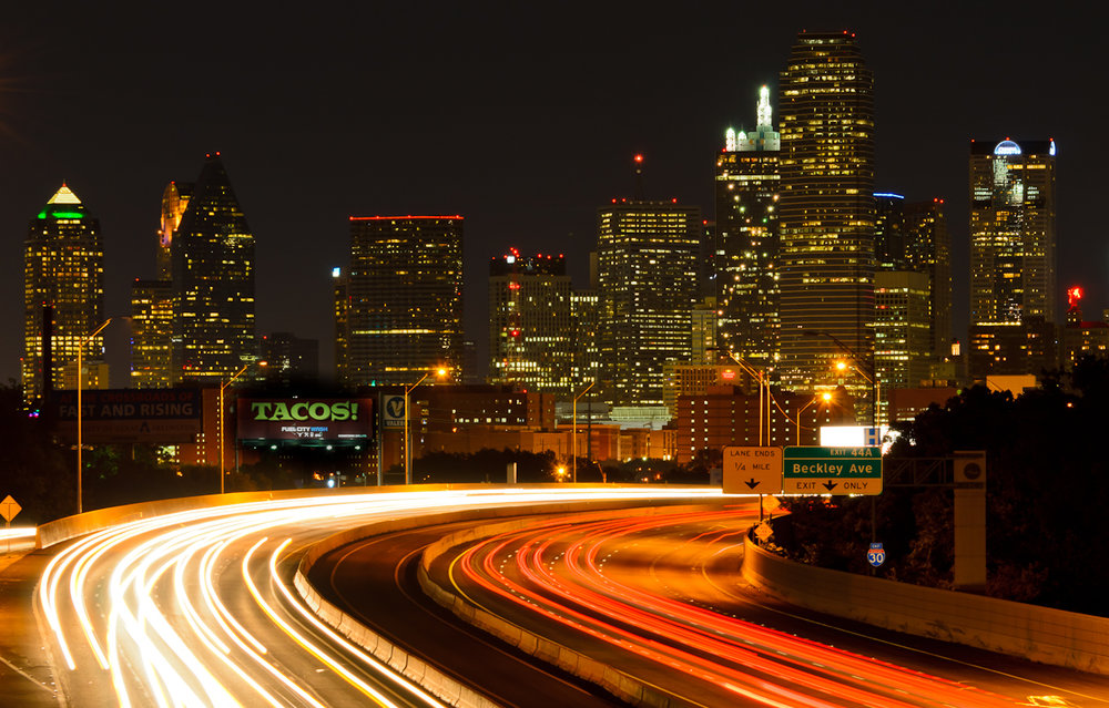 The Dallas Skyline at Night